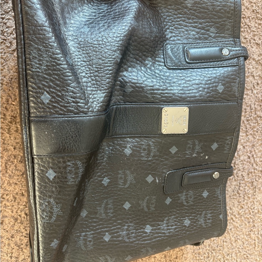 MCM Dark Brown Leather Briefcase